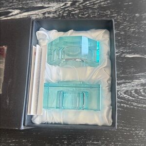 Orrefors Totem Serenity Blue votive set of 2 Design Karim Rashid